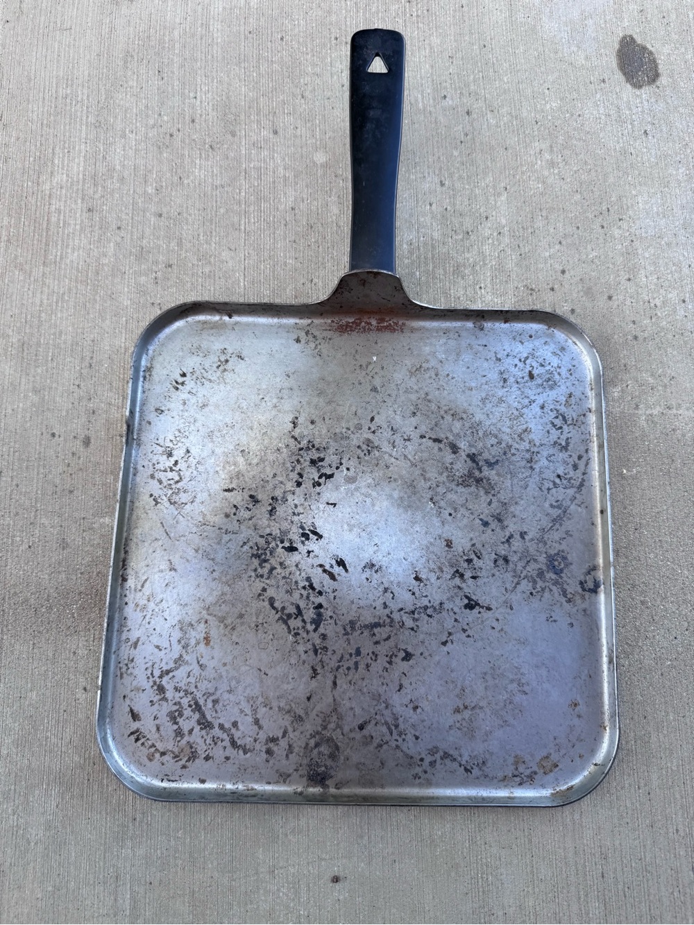 Vintage 1960'S EVEREDY SQUARE GRIDDLE PAN FREDERICK MD 11" X 11"